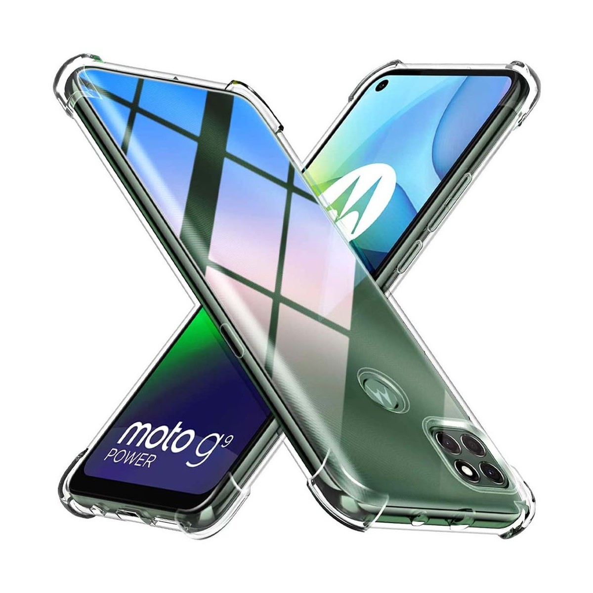 Funda Gel Tpu Anti-Shock Transparente para Motorola Moto G9 Power