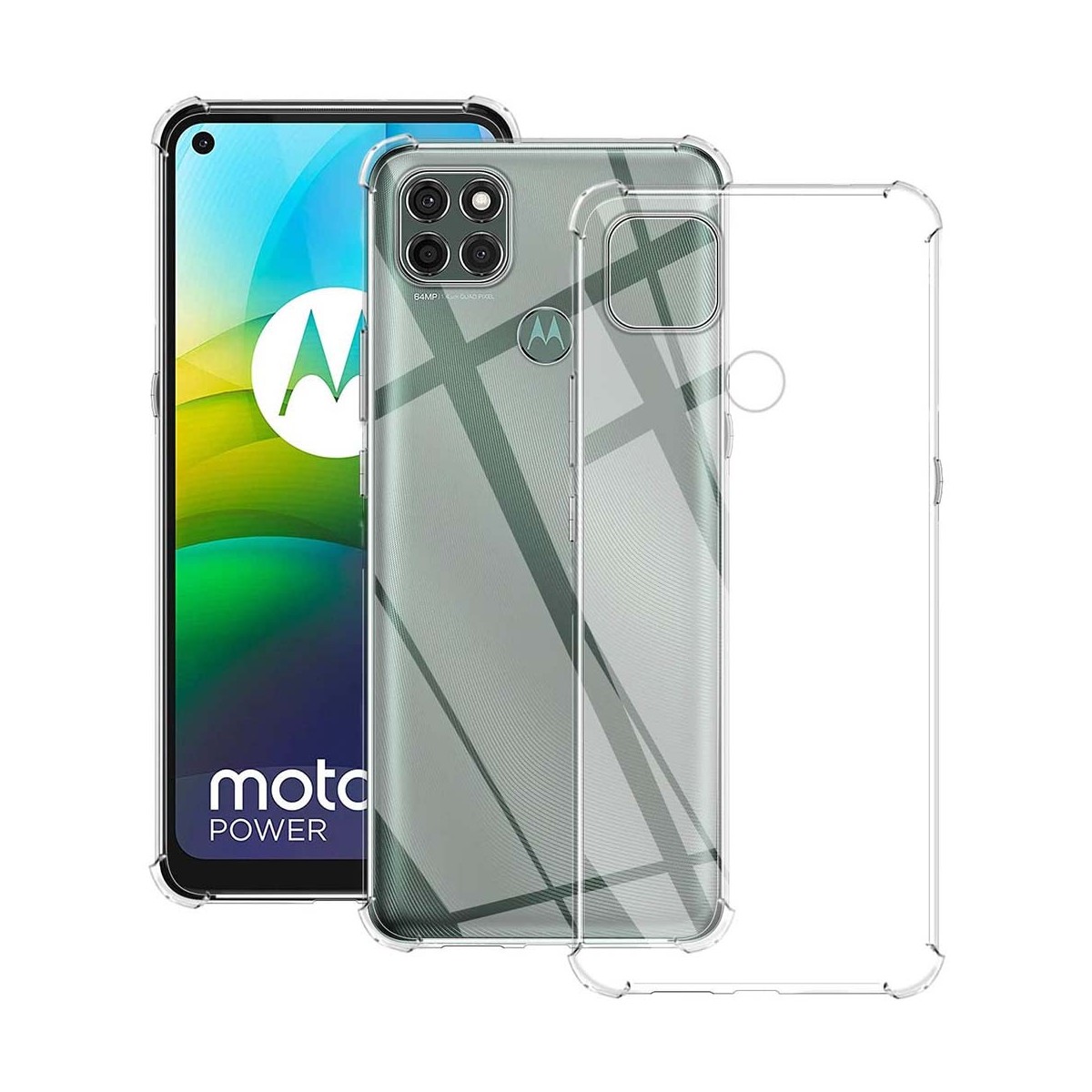 Funda Gel Tpu Anti-Shock Transparente para Motorola Moto G9 Power
