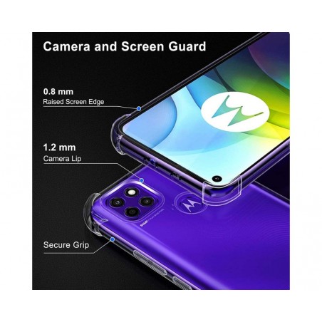 Funda Gel Tpu Anti-Shock Transparente para Motorola Moto G9 Power