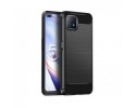 Funda Gel Tpu Tipo Carbon Negra para Oppo A73 5G