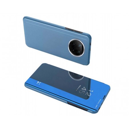 Funda Flip Cover Clear View para Xiaomi Redmi Note 9T 5G color Azul