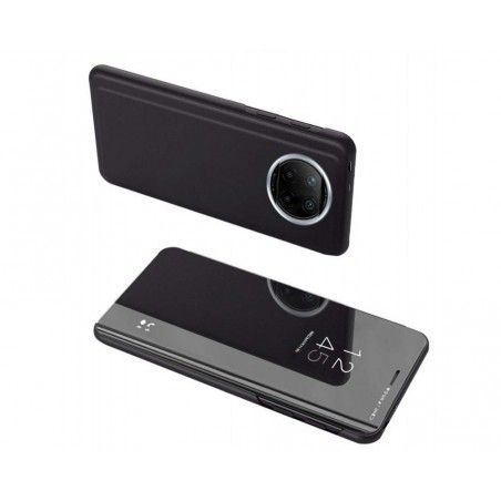 Funda Flip Cover Clear View para Xiaomi Redmi Note 9T 5G color Negra