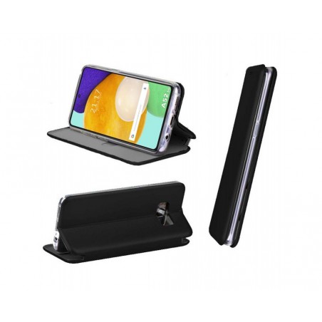 Funda Libro Soporte Magnética Elegance Negra para Samsung Galaxy A52 / A52 5G / A52s 5G
