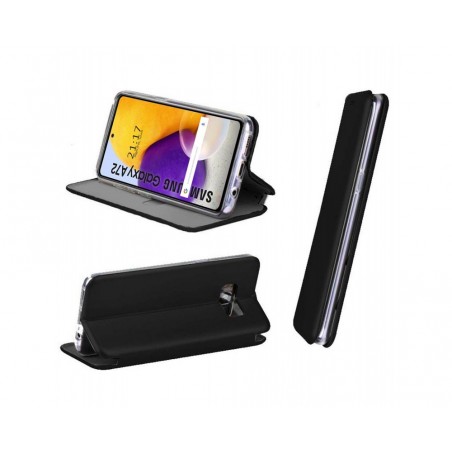 Funda Libro Soporte Magnética Elegance Negra para Samsung Galaxy A72