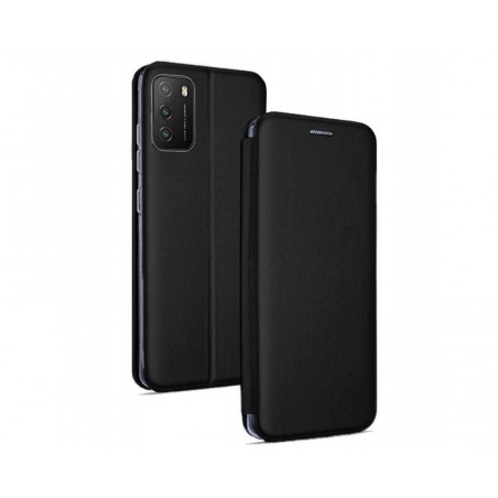 Funda Libro Soporte Magnética Elegance Negra para Xiaomi POCO M3 / Redmi 9T