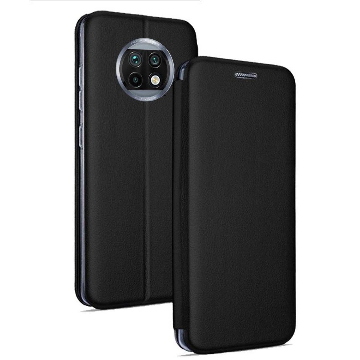 Funda Libro Soporte Magnética Elegance Negra para Xiaomi Redmi Note 9T 5G