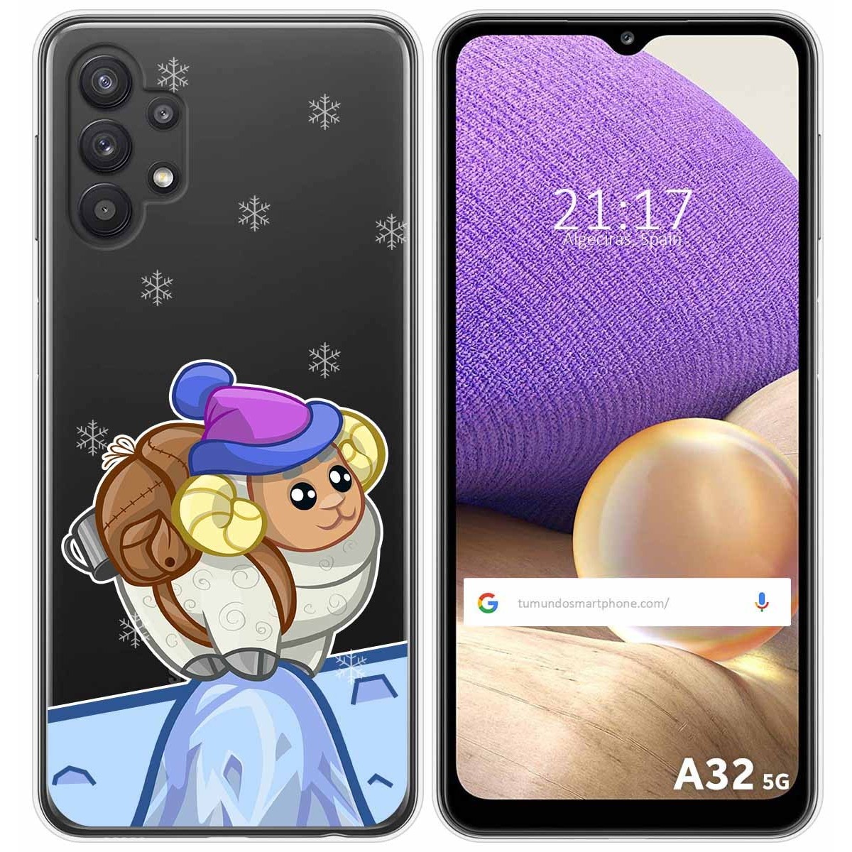 Funda Gel Transparente para Samsung Galaxy A32 5G diseño Cabra Dibujos