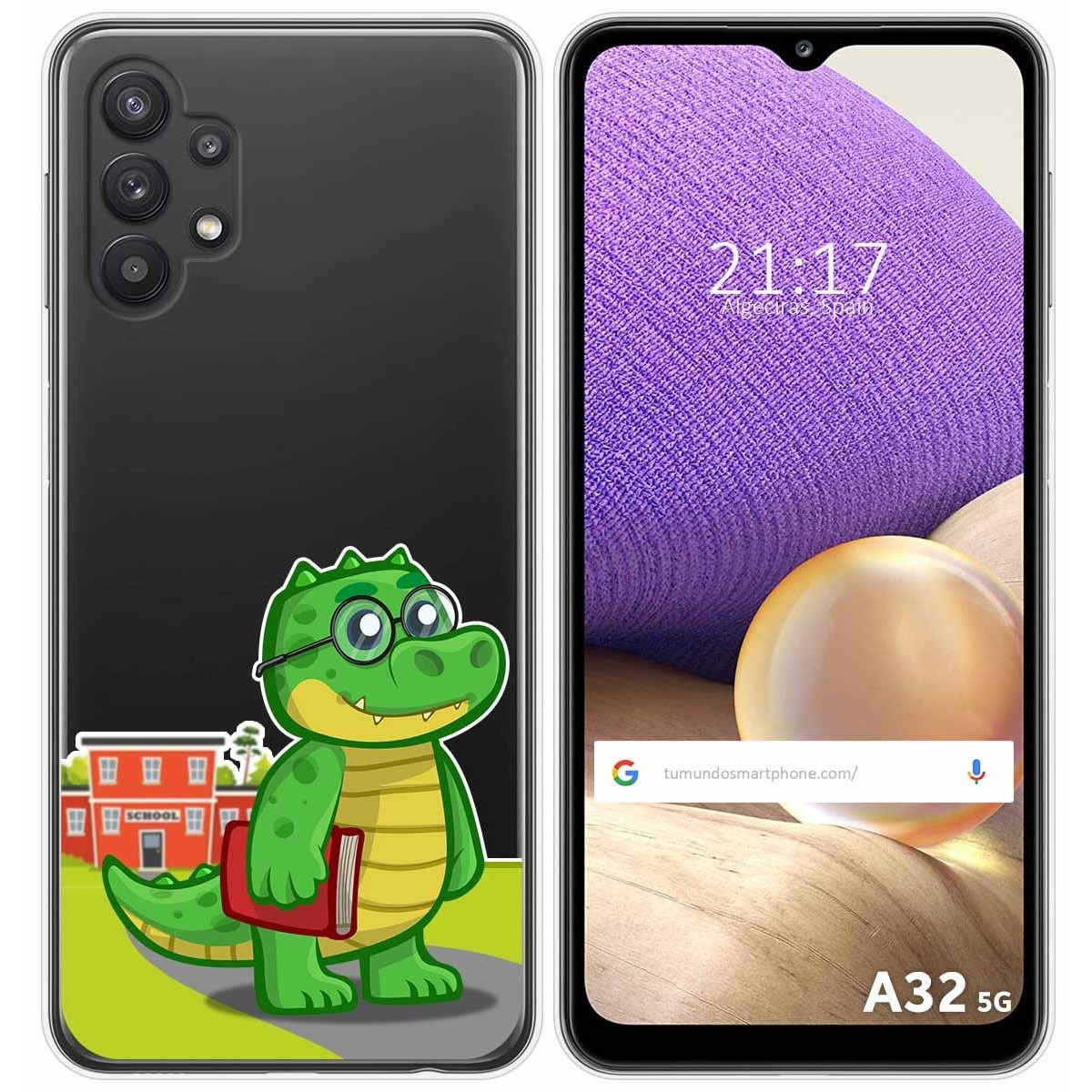 Funda Gel Transparente para Samsung Galaxy A32 5G diseño Coco Dibujos