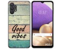 Funda Gel Tpu para Samsung Galaxy A32 5G diseño Madera 01 Dibujos