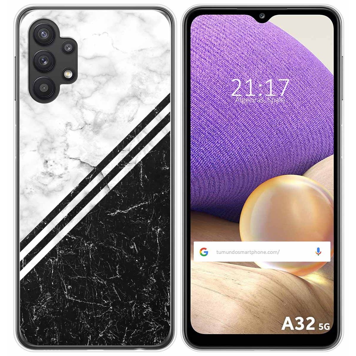 Funda Gel Tpu para Samsung Galaxy A32 5G diseño Mármol 01 Dibujos