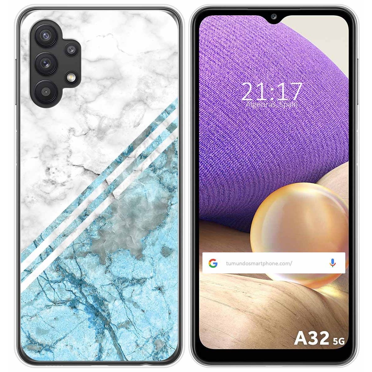 Funda Gel Tpu para Samsung Galaxy A32 5G diseño Mármol 02 Dibujos