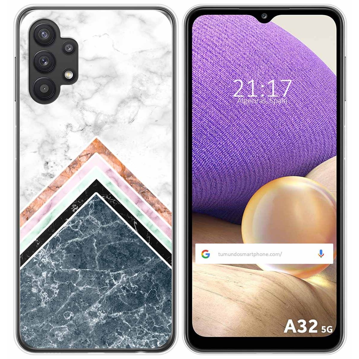 Funda Gel Tpu para Samsung Galaxy A32 5G diseño Mármol 05 Dibujos