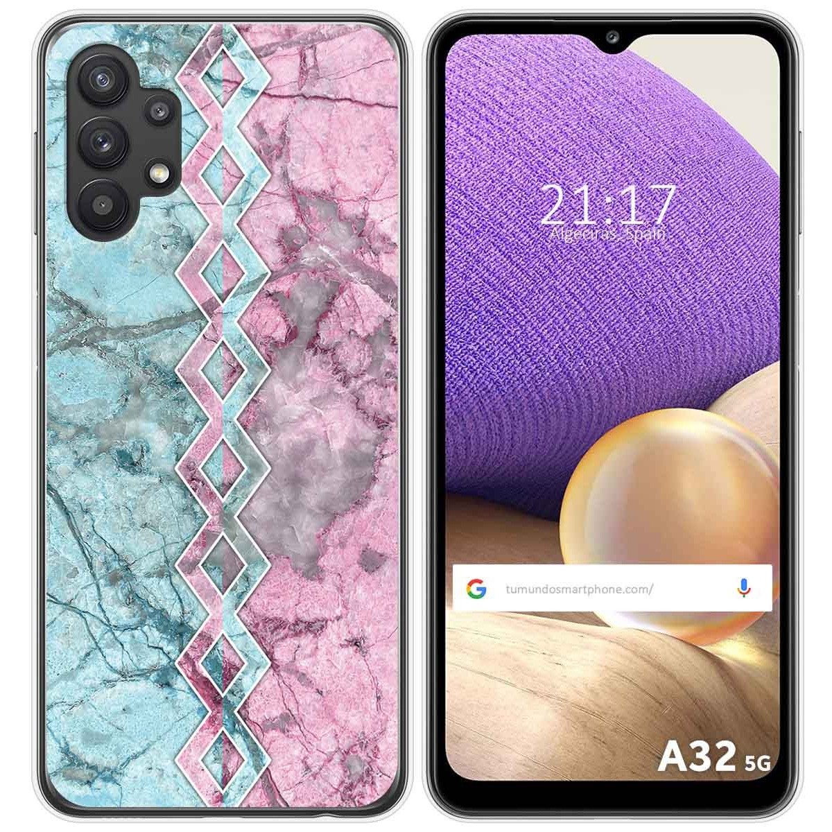 Funda Gel Tpu para Samsung Galaxy A32 5G diseño Mármol 08 Dibujos