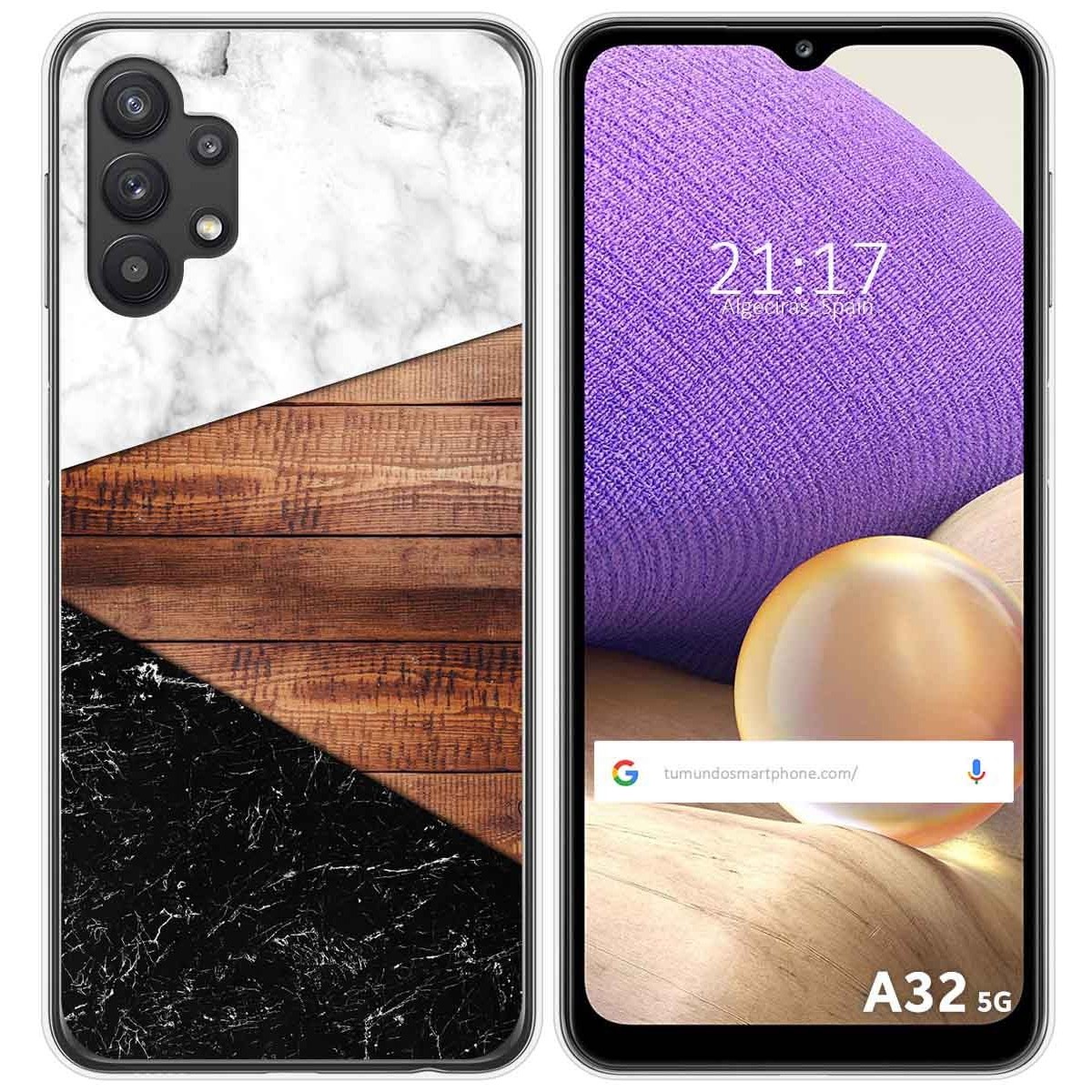 Funda Gel Tpu para Samsung Galaxy A32 5G diseño Mármol 11 Dibujos