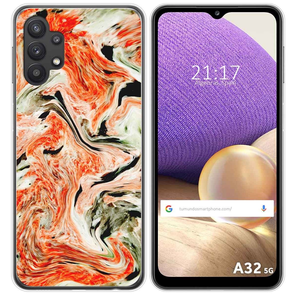 Funda Gel Tpu para Samsung Galaxy A32 5G diseño Mármol 12 Dibujos