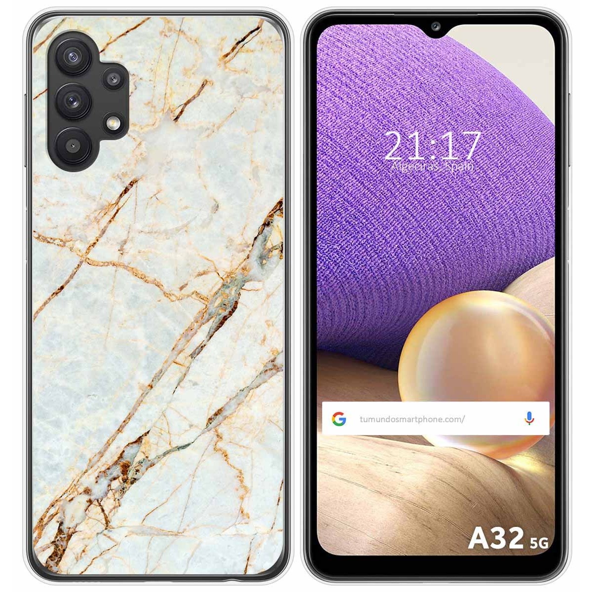 Funda Gel Tpu para Samsung Galaxy A32 5G diseño Mármol 13 Dibujos