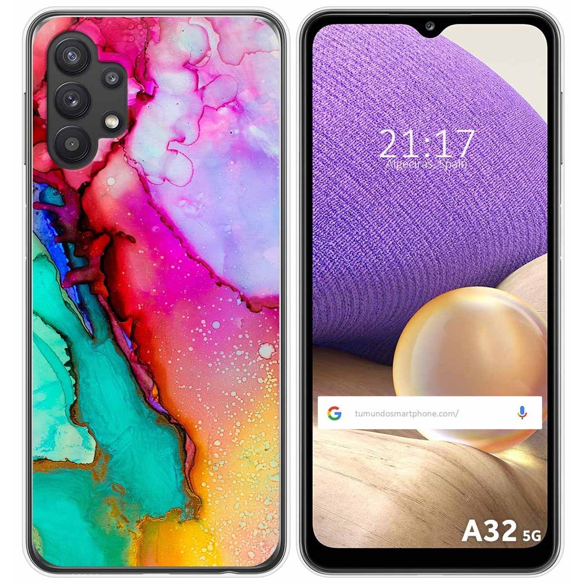 Funda Gel Tpu para Samsung Galaxy A32 5G diseño Mármol 15 Dibujos