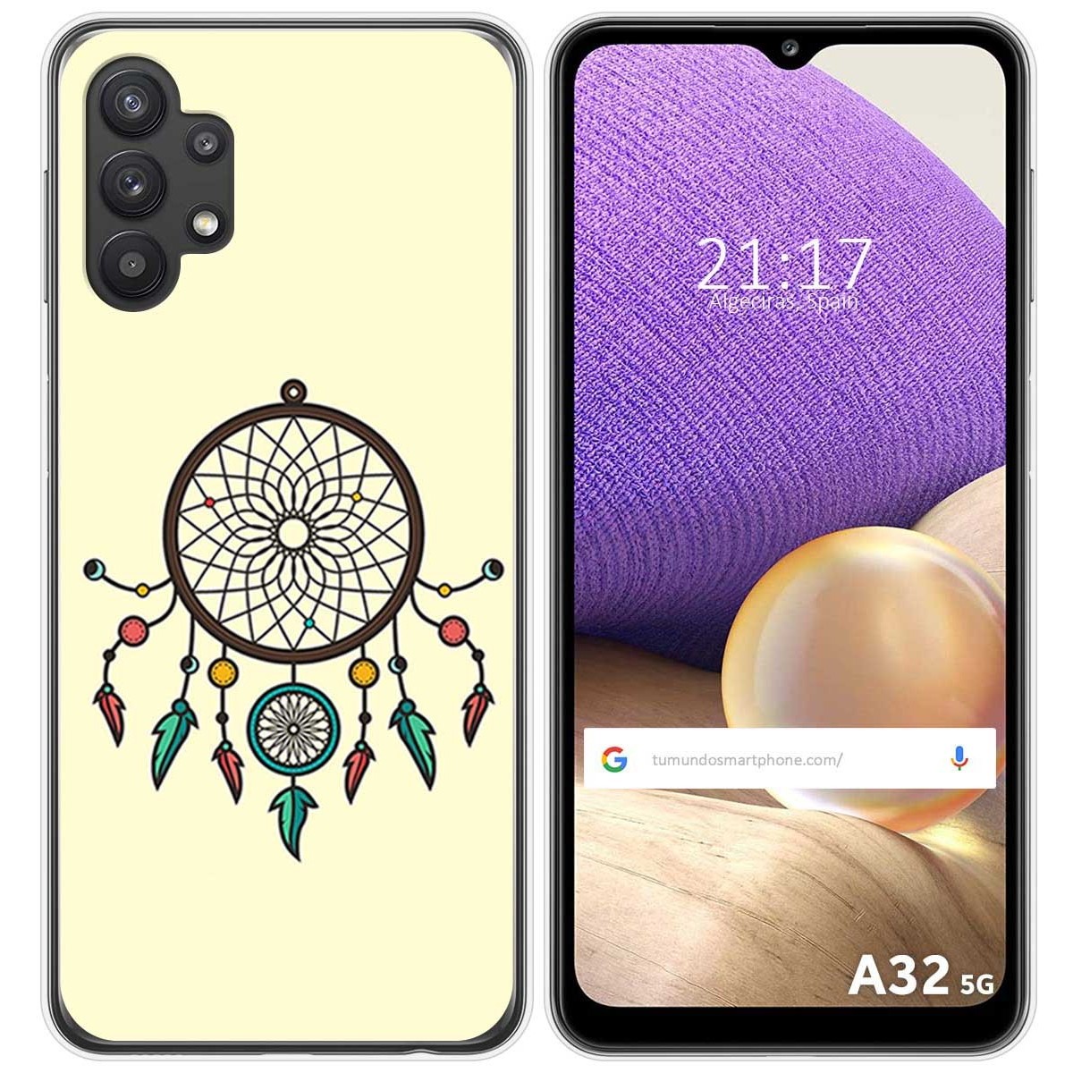 Funda Gel Tpu para Samsung Galaxy A32 5G diseño Atrapasueños Dibujos