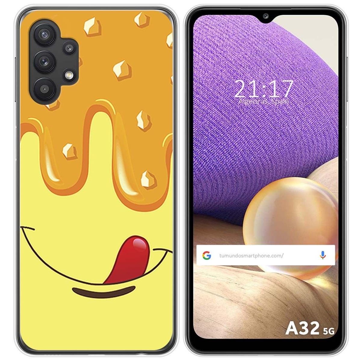 Funda Gel Tpu para Samsung Galaxy A32 5G diseño Helado Vainilla Dibujos