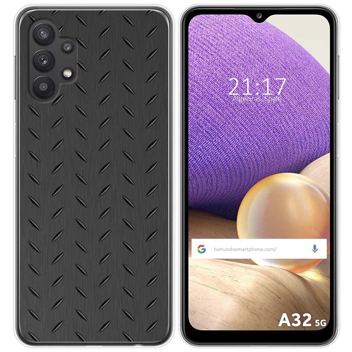 Funda Gel Tpu para Samsung Galaxy A32 5G diseño Metal Dibujos