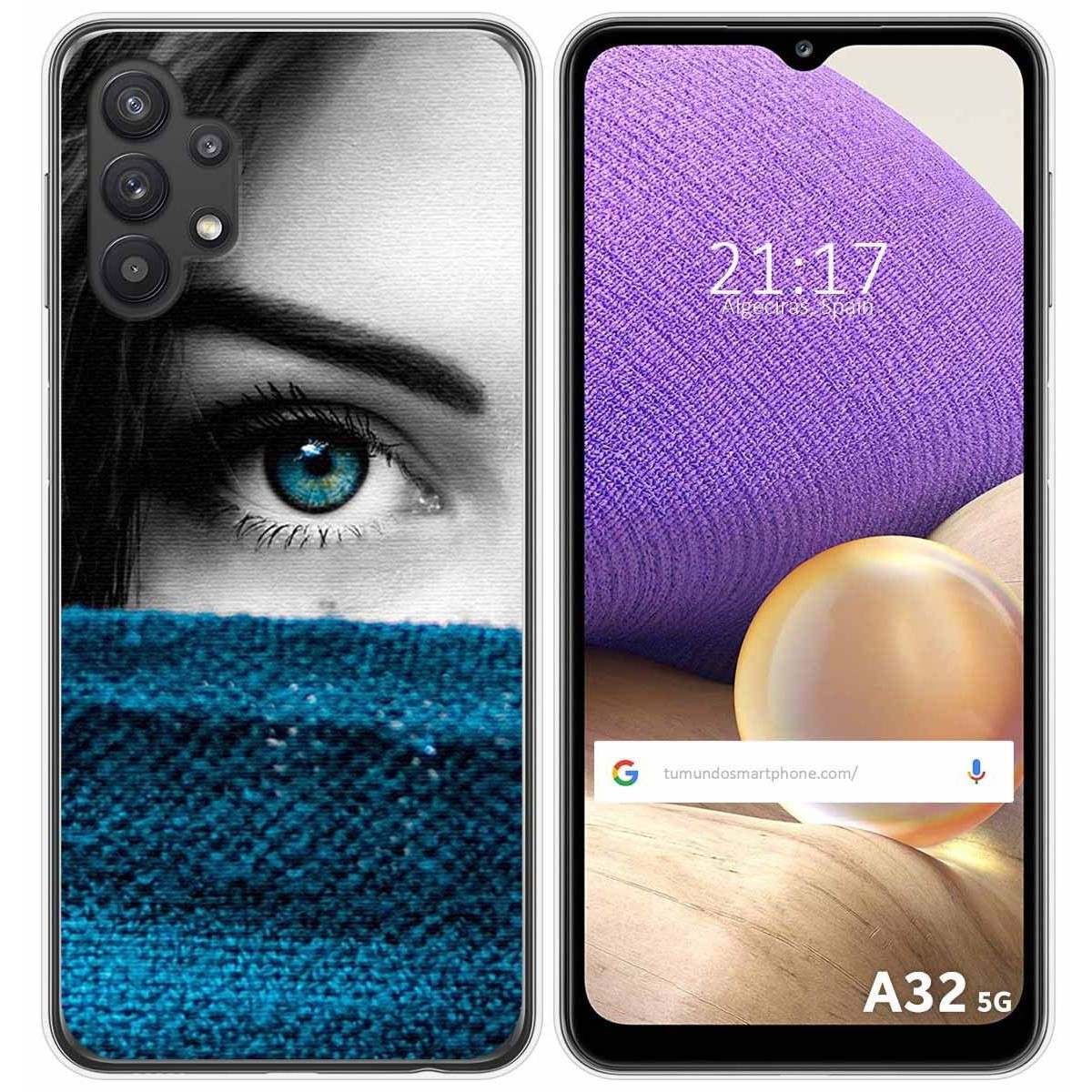 Funda Gel Tpu para Samsung Galaxy A32 5G diseño Ojo Dibujos