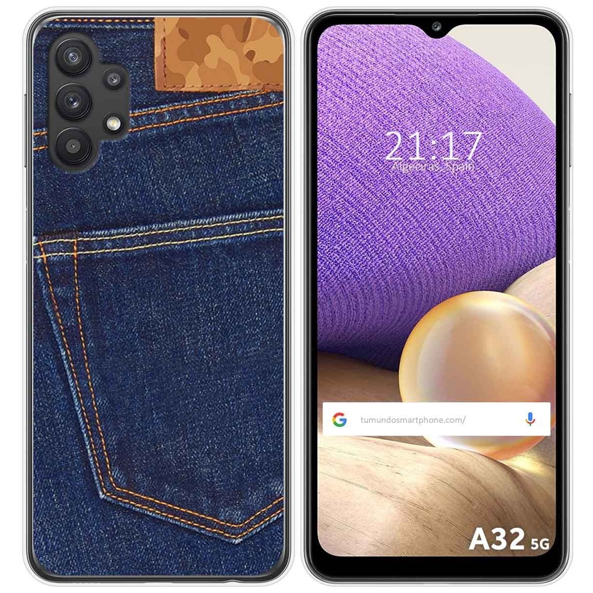 Funda Gel Tpu para Samsung Galaxy A32 5G diseño Vaquero Dibujos