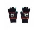 Guantes para Pantallas Táctiles Color Negro - Verde Unisex