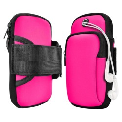 Brazalete de Deporte con Banda Elástica para Correr Color Rosa