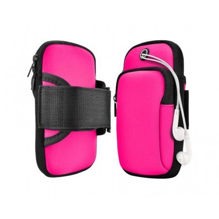 Brazalete de Deporte con Banda Elástica para Correr Color Rosa