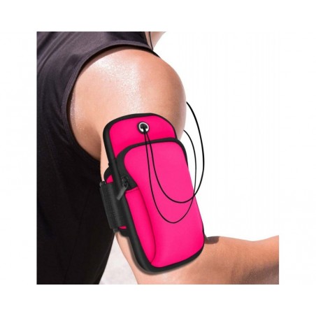 Brazalete de Deporte con Banda Elástica para Correr Color Rosa