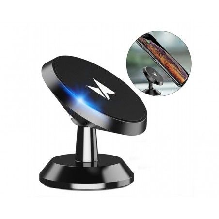 Soporte Magnético Universal Autoadhesivo para Salpicadero o Escritorio Negro