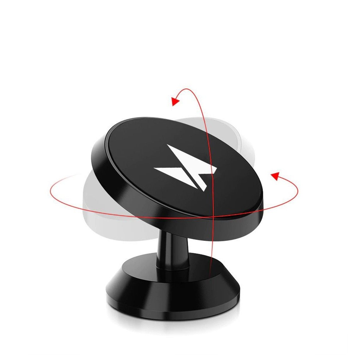 Soporte Magnético Universal Autoadhesivo para Salpicadero o Escritorio Negro