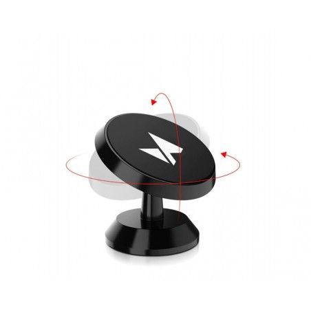 Soporte Magnético Universal Autoadhesivo para Salpicadero o Escritorio Negro