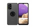 Funda Mate con Borde Negro y Anillo Giratorio 360 para Samsung Galaxy A32 5G