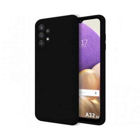 Funda Silicona Líquida Ultra Suave para Samsung Galaxy A32 5G color Negra