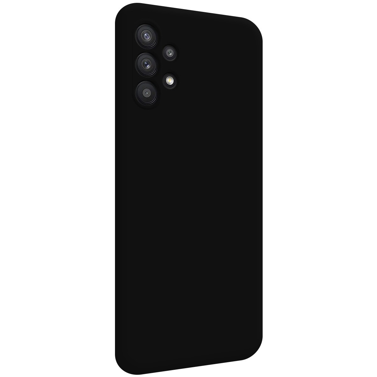 Funda Silicona Líquida Ultra Suave para Samsung Galaxy A32 5G color Negra