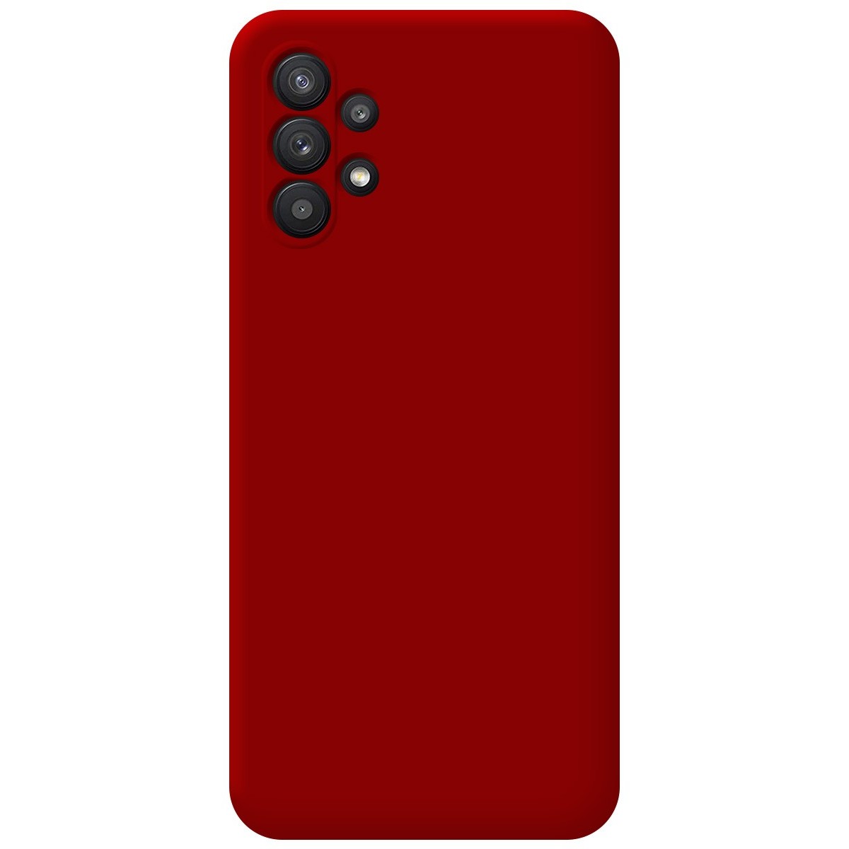 Funda Silicona Líquida Ultra Suave para Samsung Galaxy A32 5G color Roja