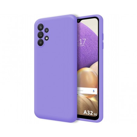Funda Silicona Líquida Ultra Suave para Samsung Galaxy A32 5G color Morada