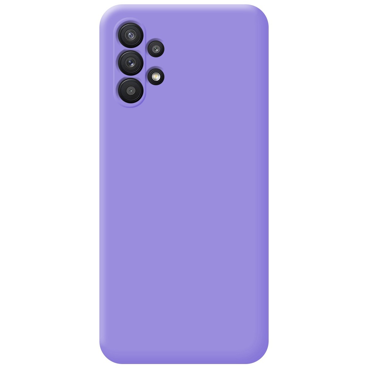 Funda Silicona Líquida Ultra Suave para Samsung Galaxy A32 5G color Morada