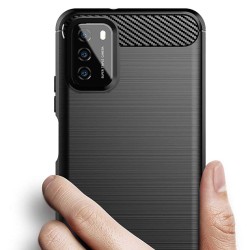 Funda Gel Tpu Tipo Carbon Negra para Xiaomi POCO M3 2