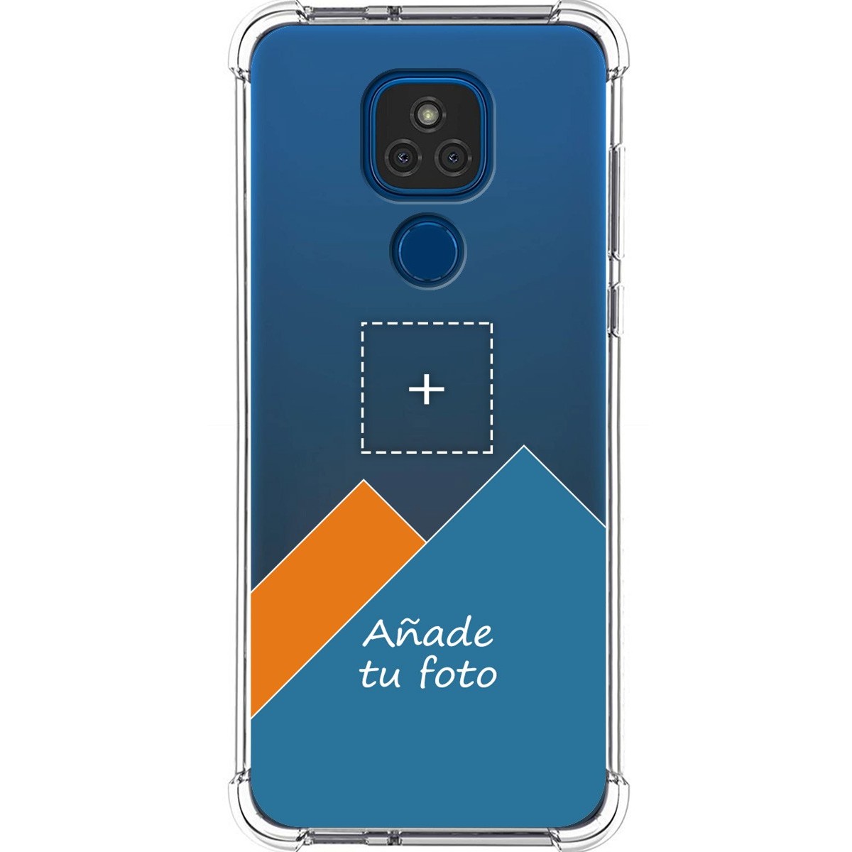 Personaliza tu Funda Silicona Anti-Golpes Transparente con tu Fotografía para Motorola Moto G9 Play / E7 Plus personalizada
