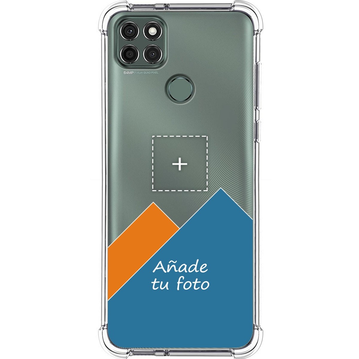 Personaliza tu Funda Silicona Anti-Golpes Transparente con tu Fotografía para Motorola Moto G9 Power personalizada