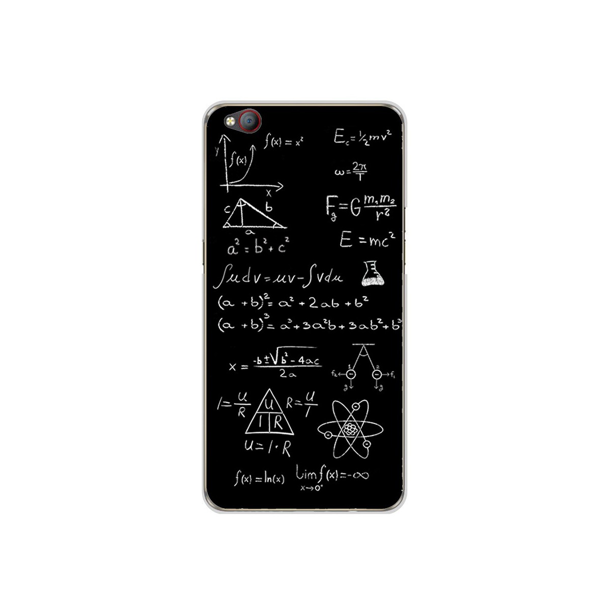 Funda Gel Tpu para Zte Nubia M2 Lite Diseño Formulas Dibujos