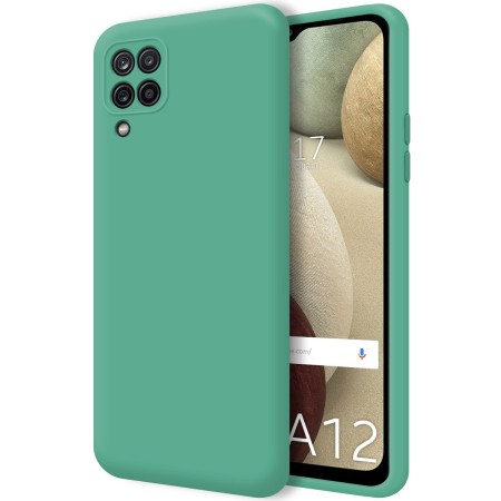Funda Silicona Líquida Ultra Suave para Samsung Galaxy A12 / M12 color Verde