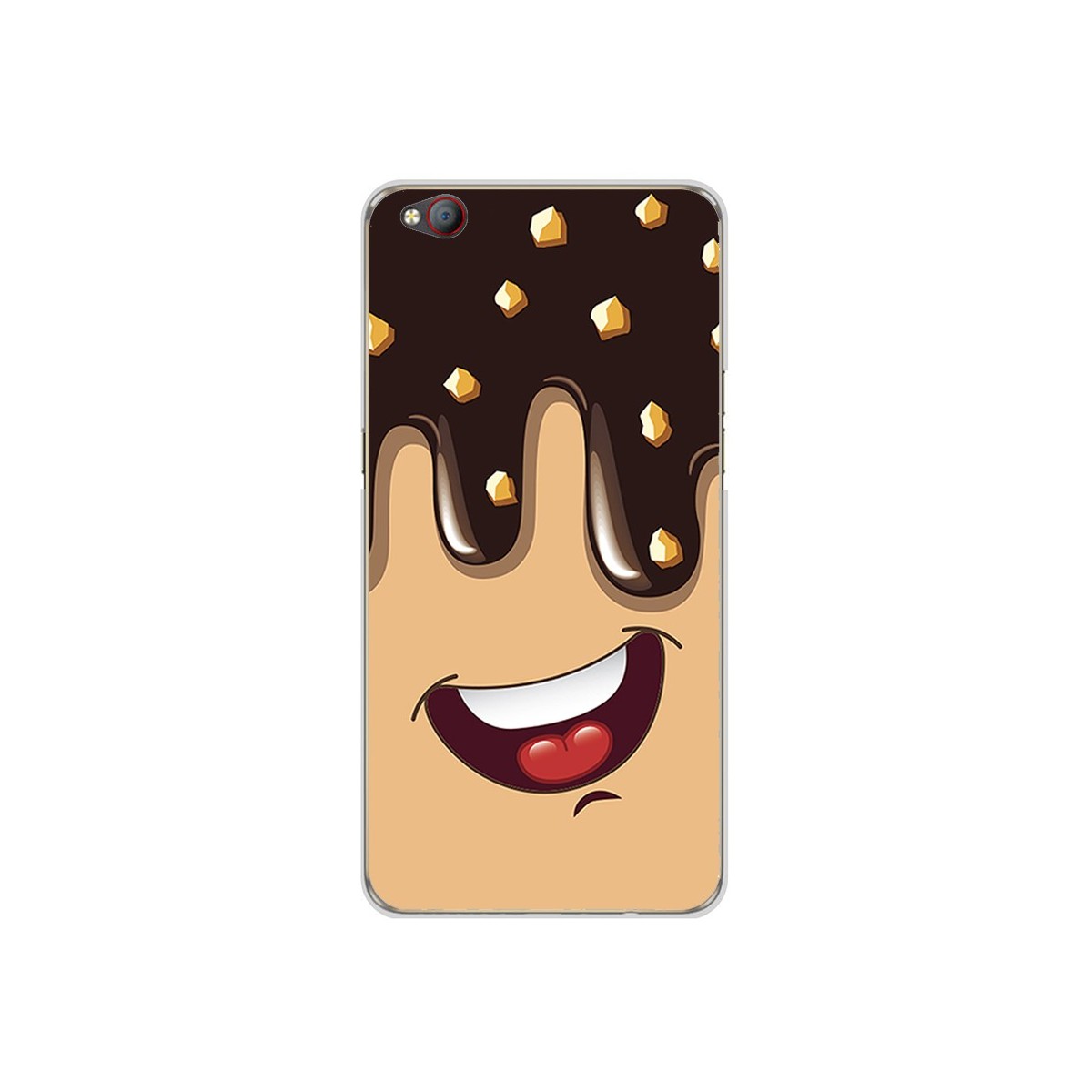 Funda Gel Tpu para Zte Nubia M2 Lite Diseño Helado Chocolate Dibujos