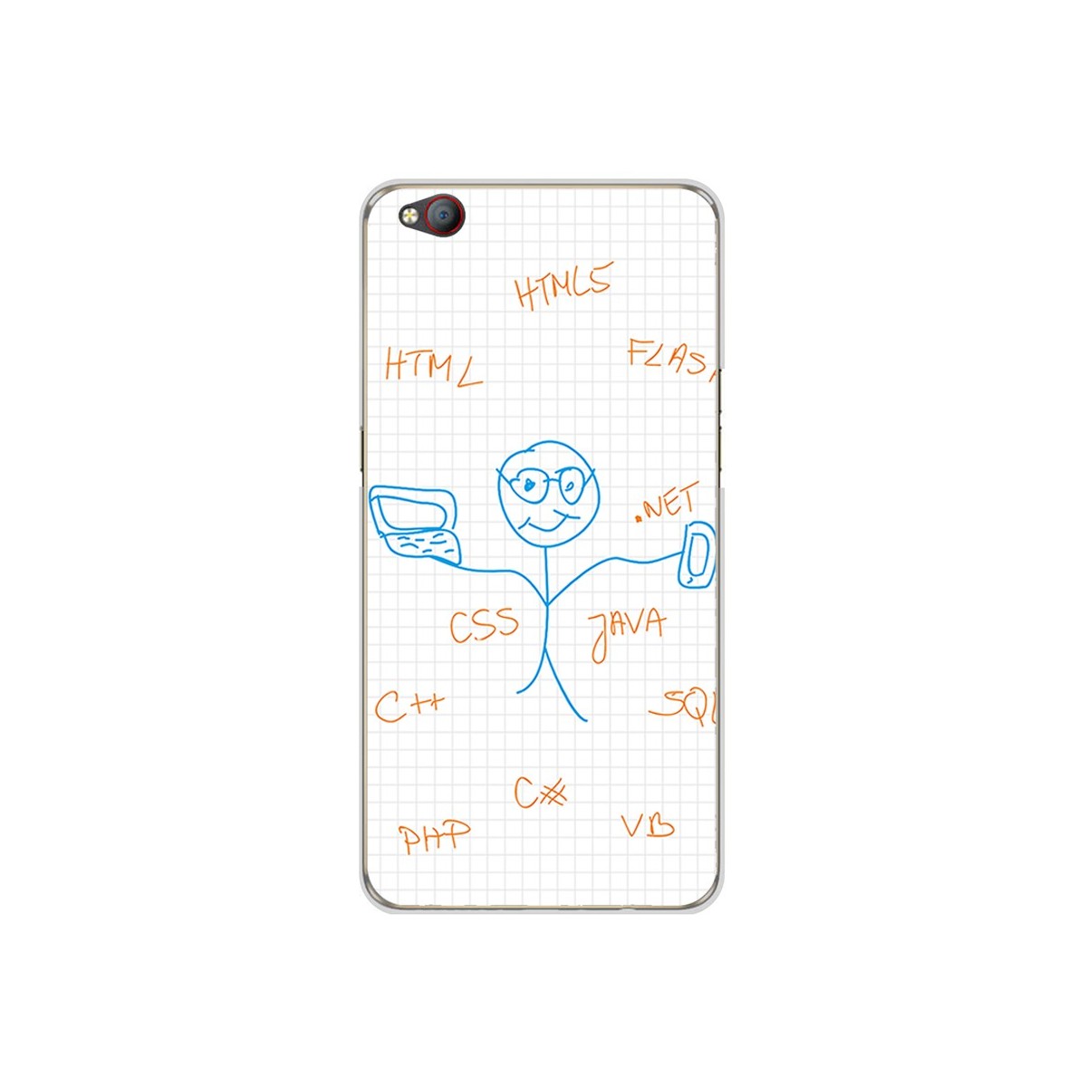 Funda Gel Tpu para Zte Nubia M2 Lite Diseño Informatico Dibujos