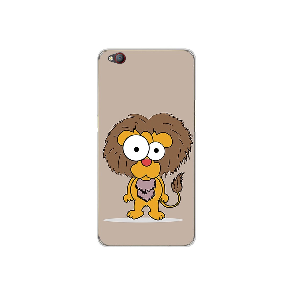 Funda Gel Tpu para Zte Nubia M2 Lite Diseño Leon Dibujos