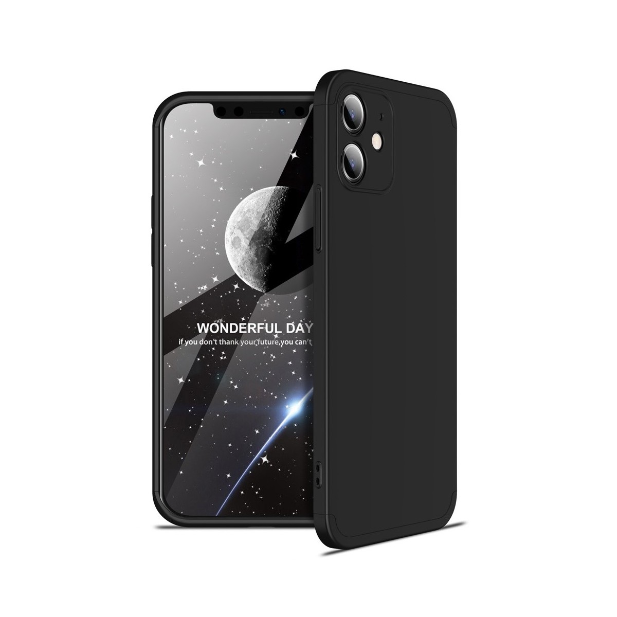 Funda Carcasa GKK 360 para Iphone 12 Mini (5.4) color Negra