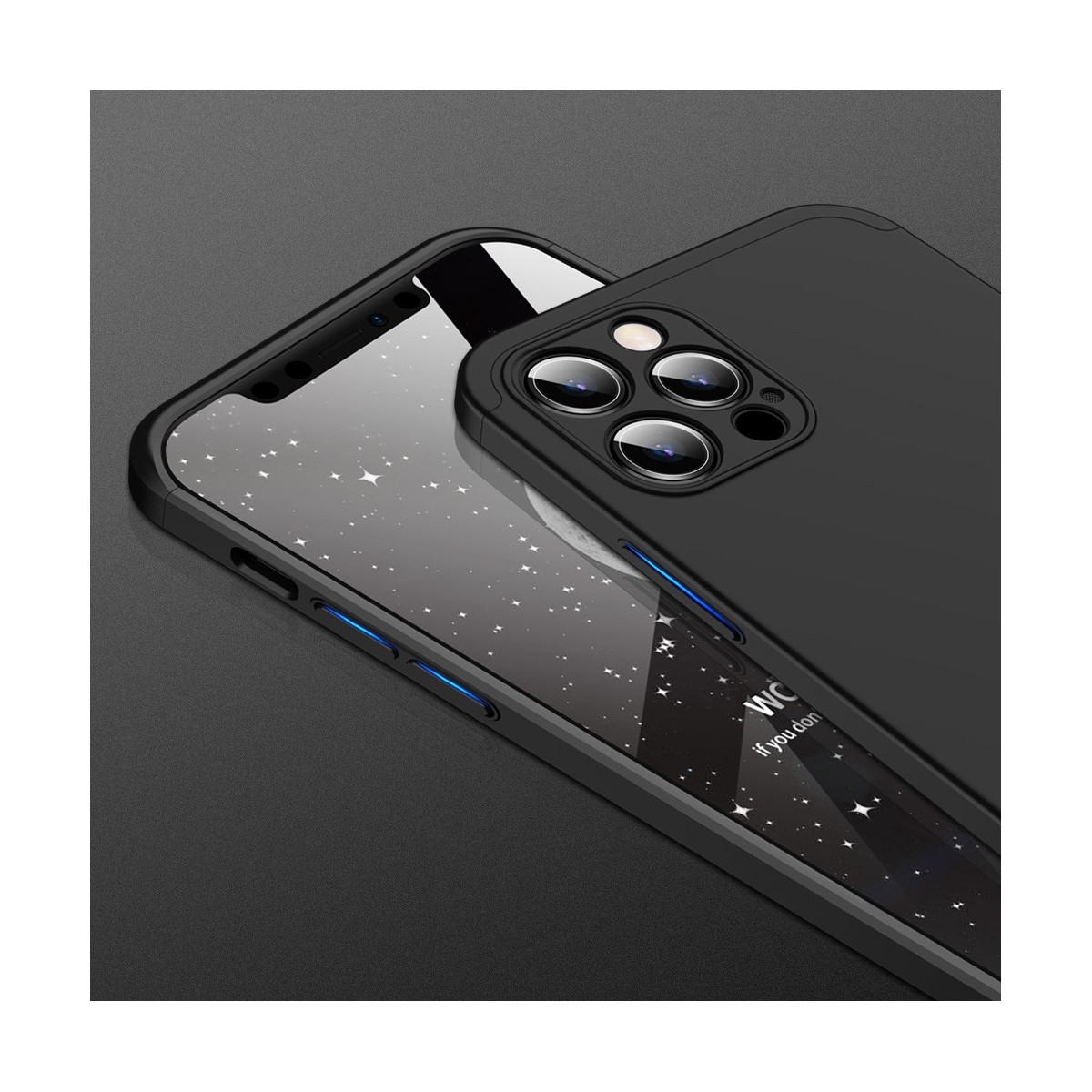 Funda Carcasa GKK 360 para Iphone 12 Pro Max (6.7) color Negra