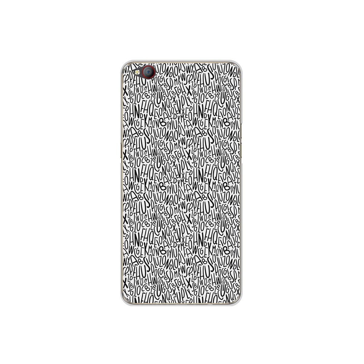 Funda Gel Tpu para Zte Nubia M2 Lite Diseño Letras Dibujos